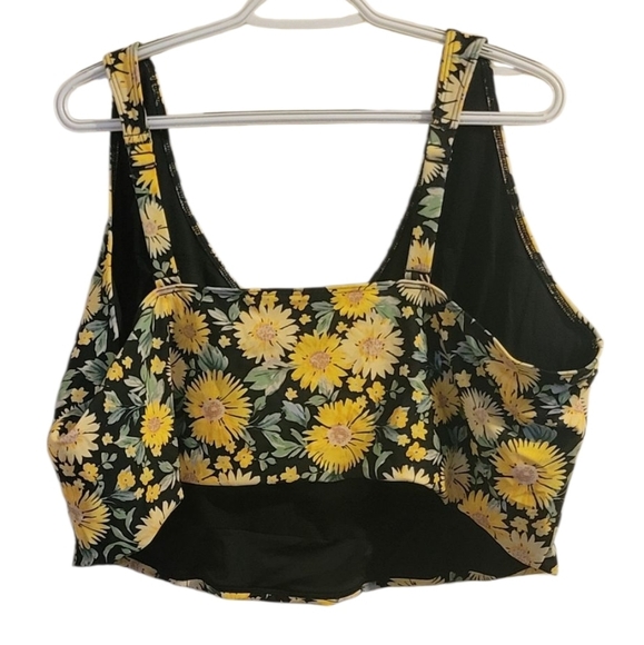 Old Navy Plus Sized Floral Women's Bikini Top Size 4X - Picture 2 of 4